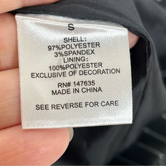 Romeo and Juliet blazer black pinstriped gothic Dark Academia size small - Picture 6 of 8